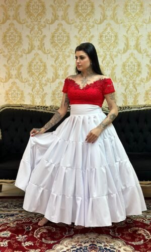 Body Renda Vermelho 103