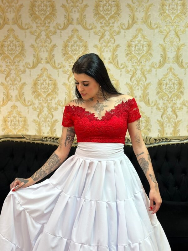 Body Renda Vermelho 103 - Imagem 3