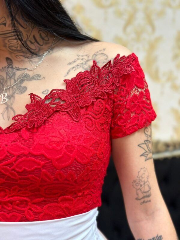 Body Renda Vermelho 103 - Imagem 4