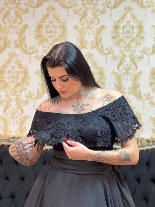 Body Babado Preto 224 - Imagem 2