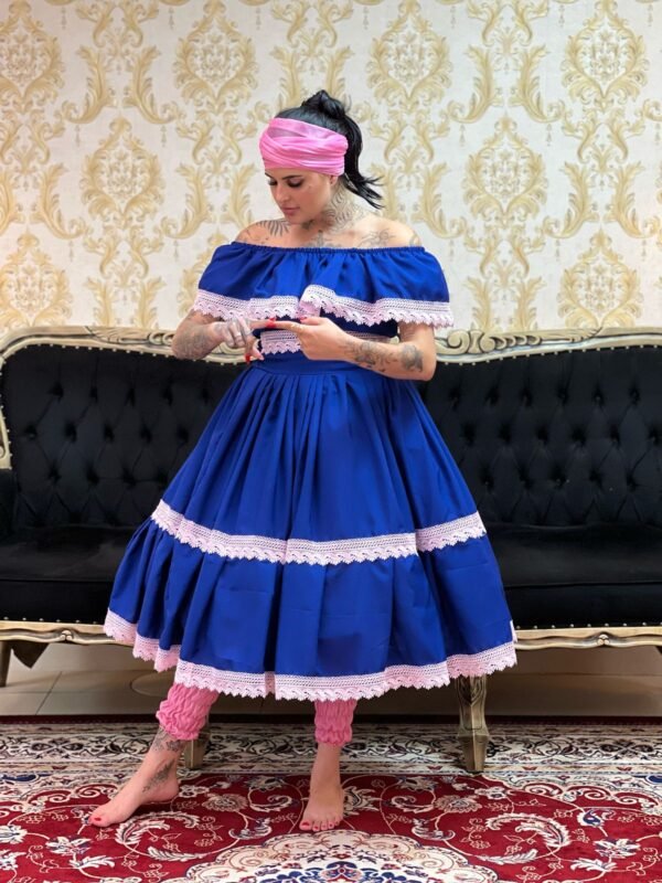 Conjunto Guipir Fem Azulão/Rosa 470