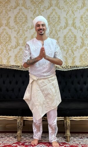 Pano de Cintura Dourado/Bco 309