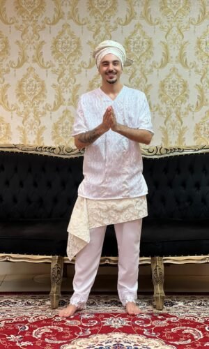 Pano de Cintura Dourado/Bco 309