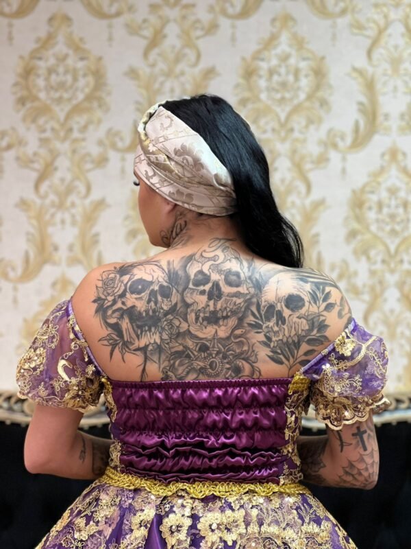 Corpete Bordado Roxo/Dou 507 - Imagem 4