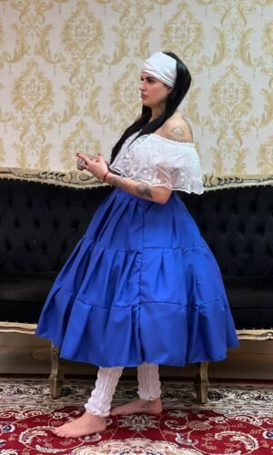 Saia Gomos Oxford Curta Azulão 421