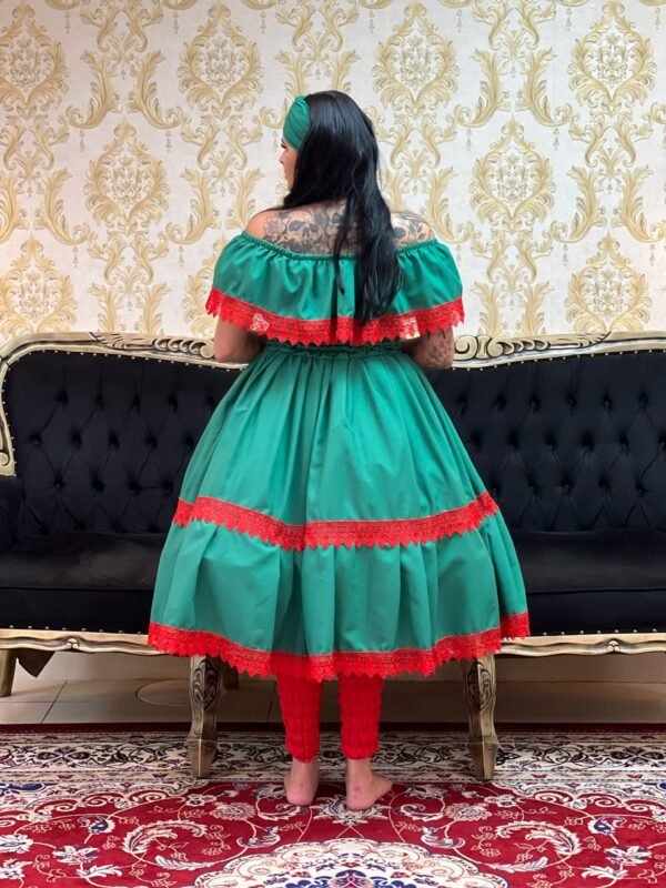 Conjunto Guipir Fem Verde/Verm 615 - Imagem 3