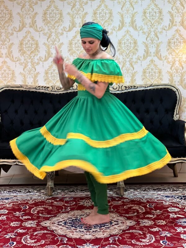 Conjunto Guipir Fem Verde/Amarelo 640 - Imagem 2