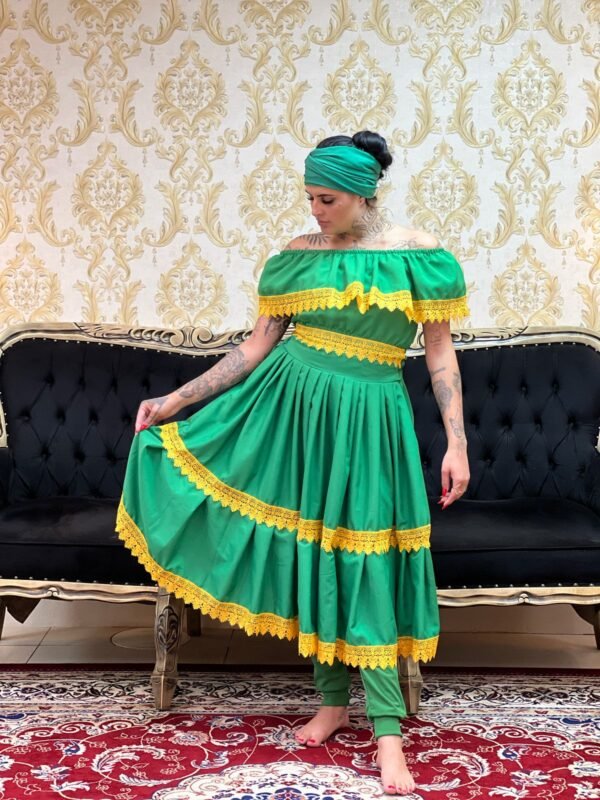 Conjunto Guipir Fem Verde/Amarelo 640 - Imagem 3