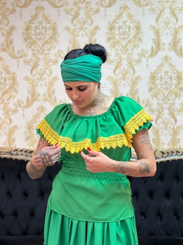 Conjunto Guipir Fem Verde/Amarelo 640 - Imagem 5
