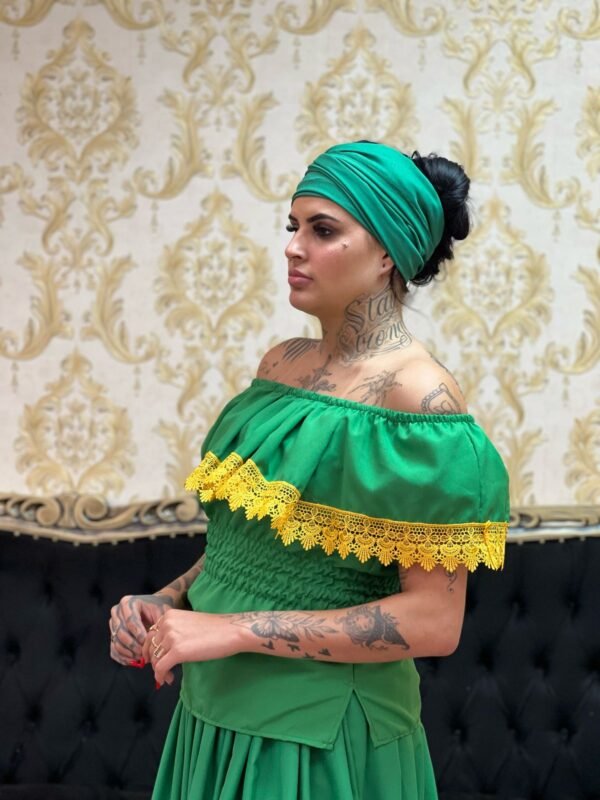 Conjunto Guipir Fem Verde/Amarelo 640 - Imagem 6