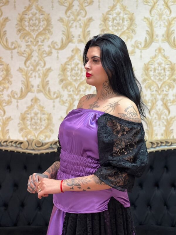 Blusa Encruzilhada Roxo/Preto 511 - Imagem 3