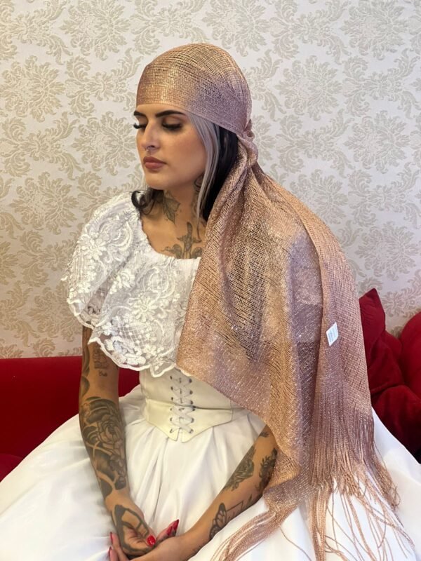 Lenço Lurex Rose 015