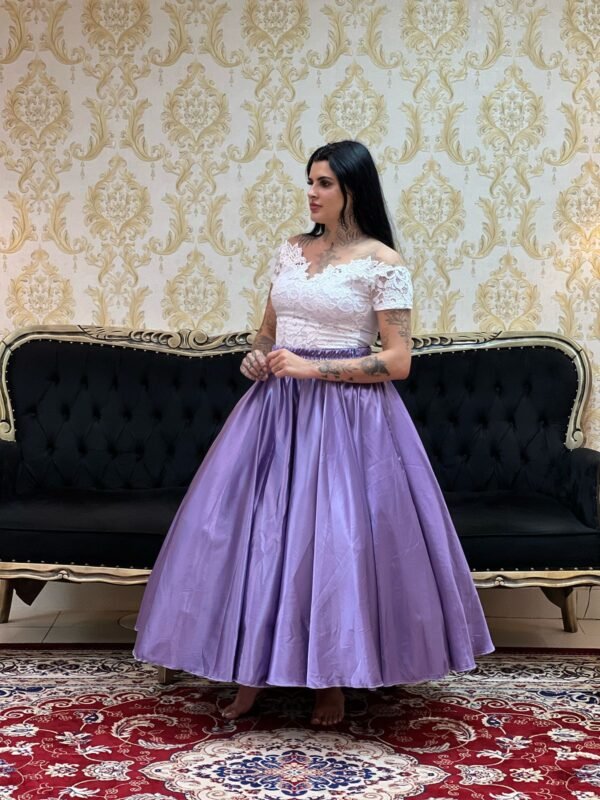 Saia Cetim Lilas 507