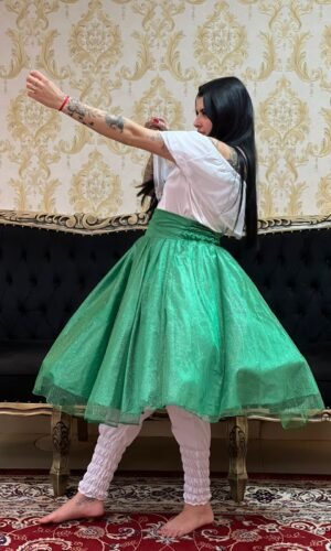 Saia Brilho Curta Verde 613