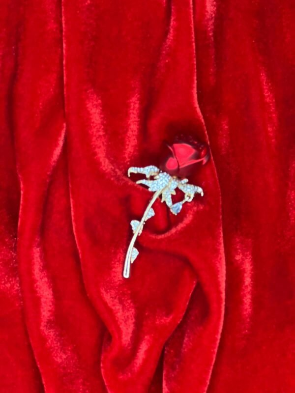 Broche Flor Vermelho/Dou 011