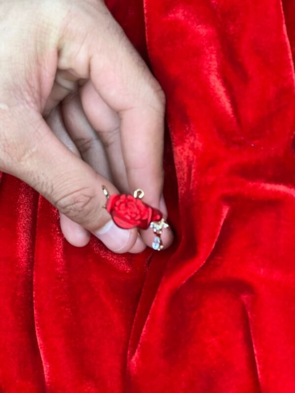 Broche Flor Vermelho/Dou 011 - Imagem 2