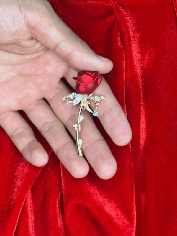 Broche Flor Vermelho/Dou 011 - Imagem 3