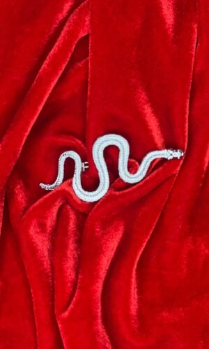 Broche Cobra Prata 001