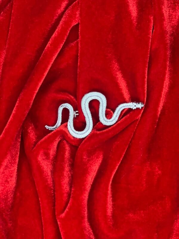 Broche Cobra Prata 001