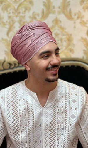 Pano Listrado Bco/Verm 126