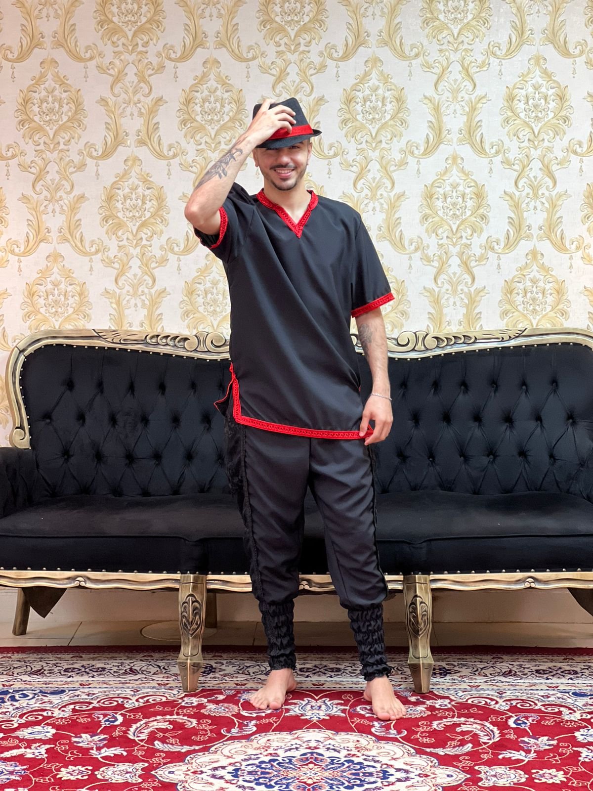 Bombacha Bordada Preta 213