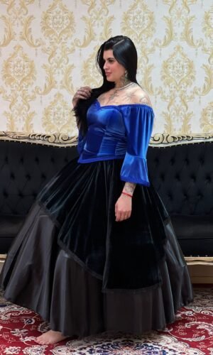 Corpete Veludo Azulão 457