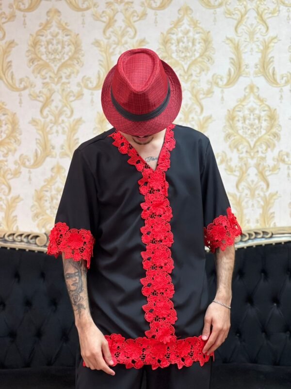 Kafta Iré Preto/Vermelho 214 - Imagem 2