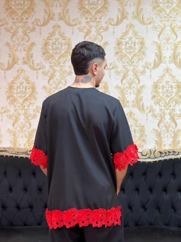 Kafta Iré Preto/Vermelho 214 - Imagem 4