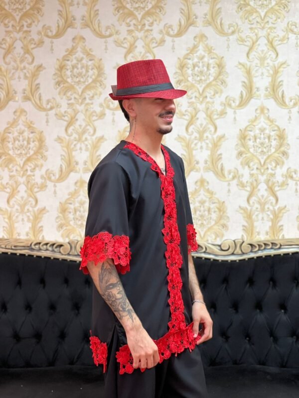 Kafta Iré Preto/Vermelho 214 - Imagem 3