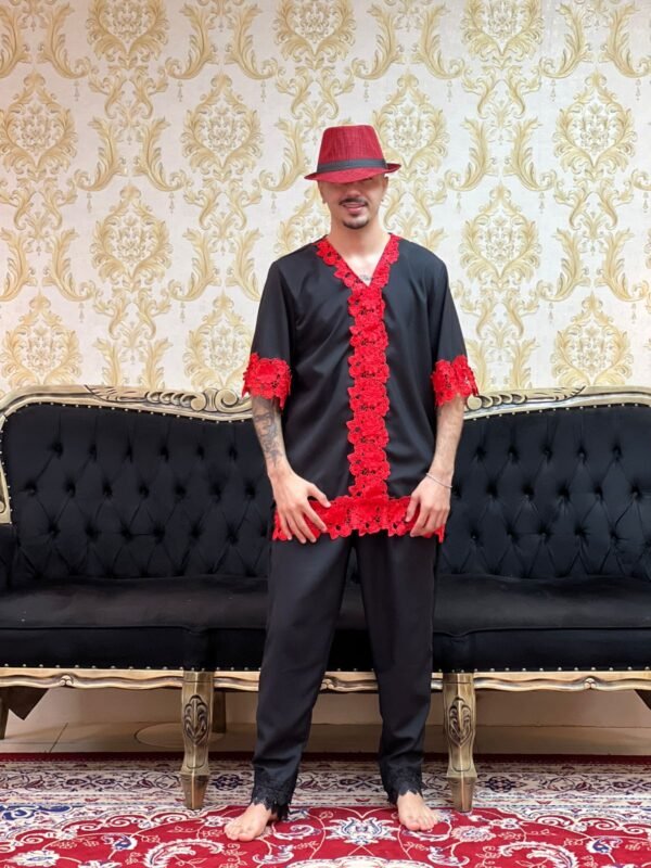 Kafta Iré Preto/Vermelho 214