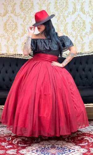 Saia Aurora Longa Bordô 132