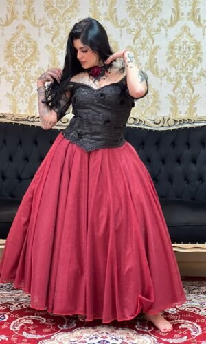 Saia Aurora Longa Bordô 132