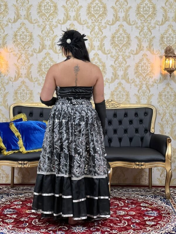 Saia Cabaré Preto/Prata 2075 - Imagem 5