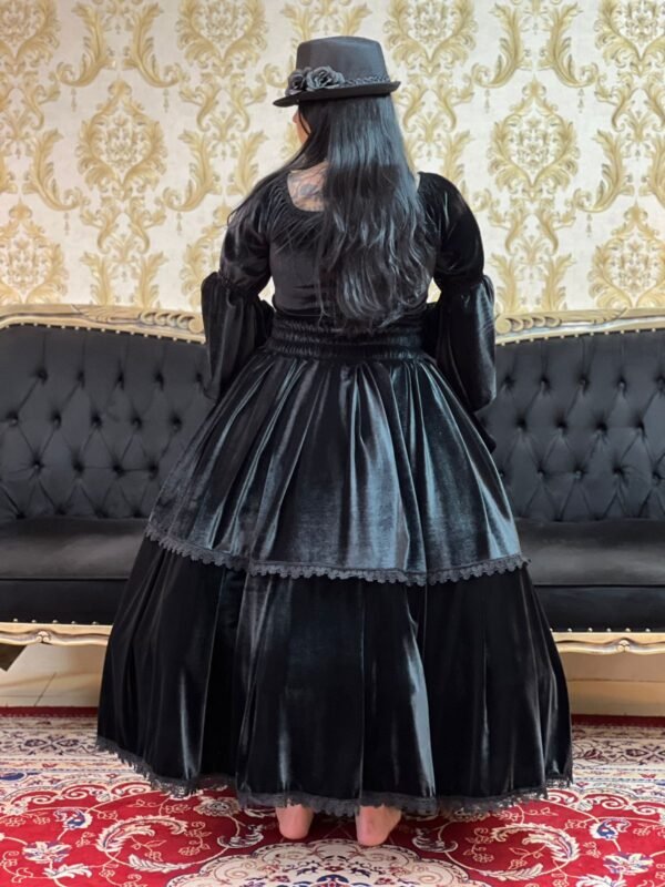 Saia Veludo Preto 2210 - Imagem 4