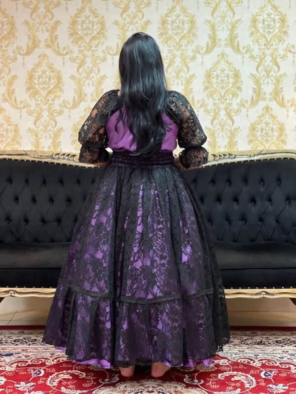 Saia Encruzilhada Preto/Roxo 2506 - Imagem 4