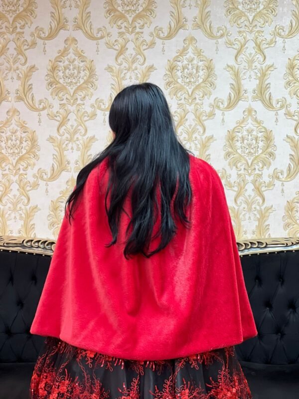 Capa Apeluciada Vermelho Escuro 011 - Imagem 4
