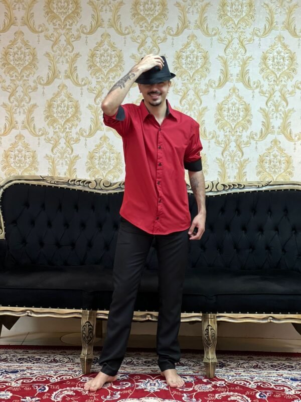 Camisa Social Slim Vermelha 103
