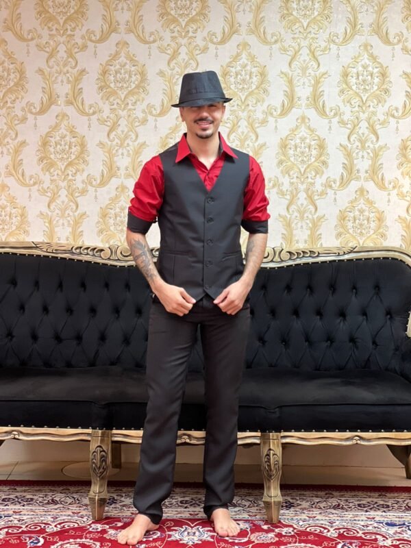 Camisa Social Slim Vermelha 103 - Imagem 2