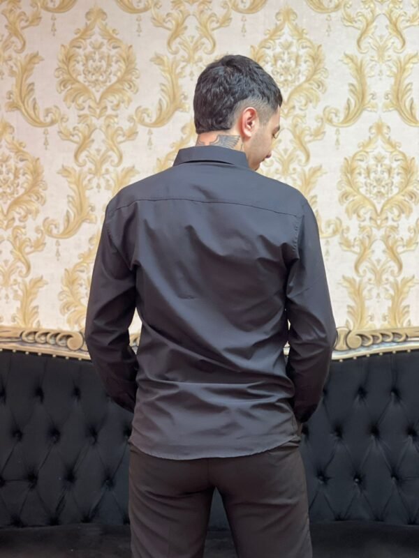 Camisa Social Slim Preta 202 - Imagem 3