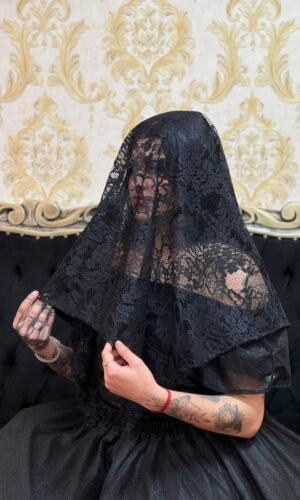 Lenço Renda Preto