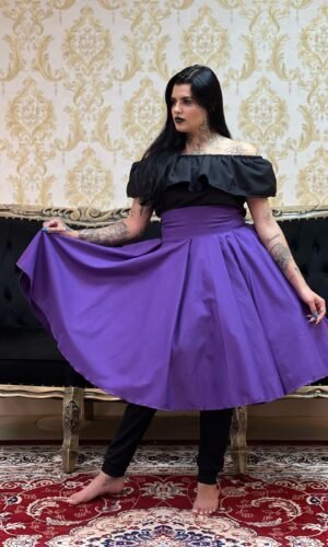 Saia Oxfor Curta Roxa 578