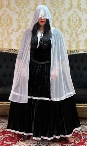 Capa Malha Gliter Branca 001