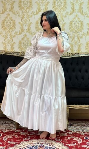 Blusa Rendada Branca 007