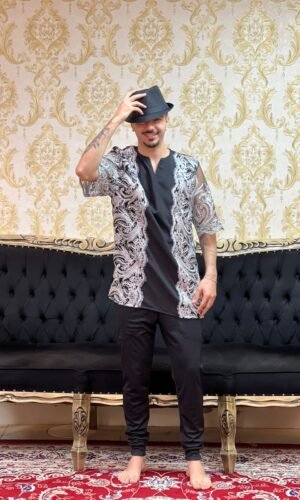 Kafta Luxo Preto/Prata 220