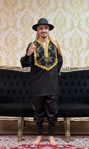 Camisa Cigano Oxfor Preto/Dou 221