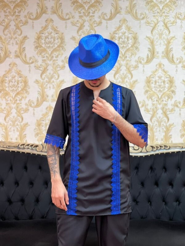 Conjunto Guipir Preto/Azul 244 - Imagem 5