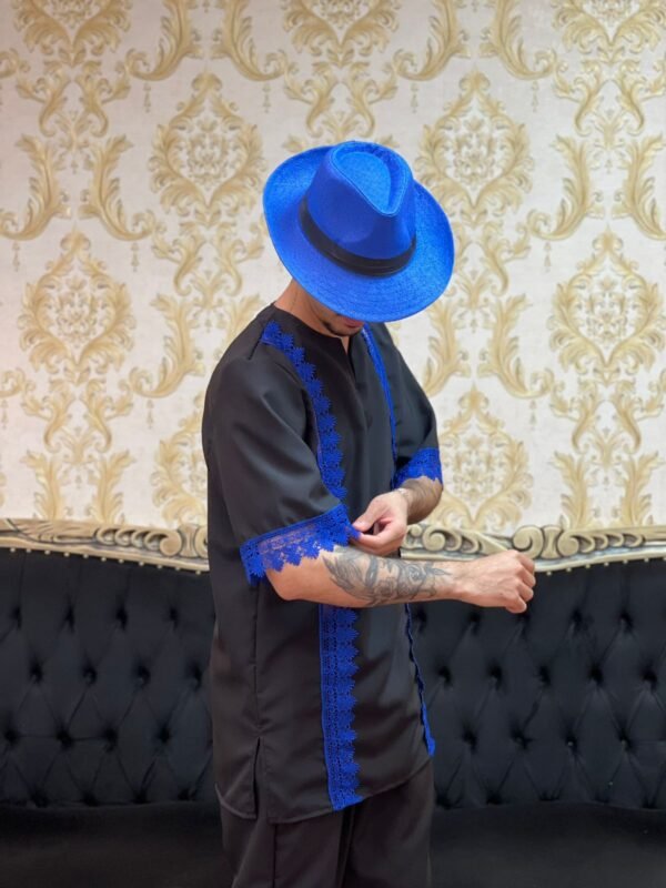 Conjunto Guipir Preto/Azul 244 - Imagem 4
