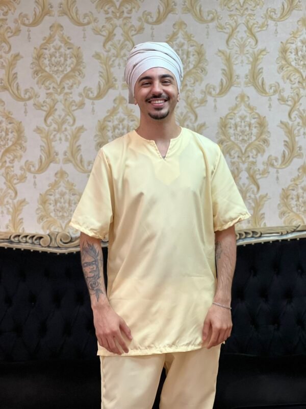 Kafta Oxfor Amarelo/Claro 301 - Imagem 2