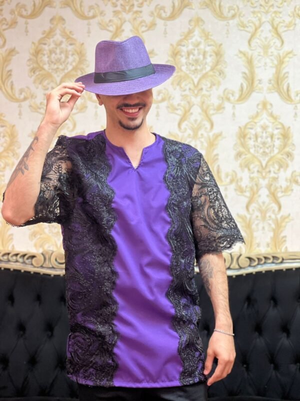 Kafta Luxo Roxo/Preto 512 - Imagem 3