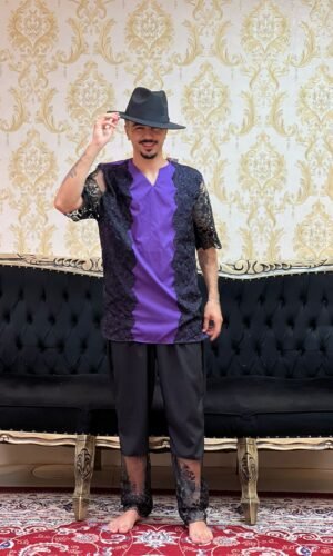 Kafta Luxo Roxo/Preto 512